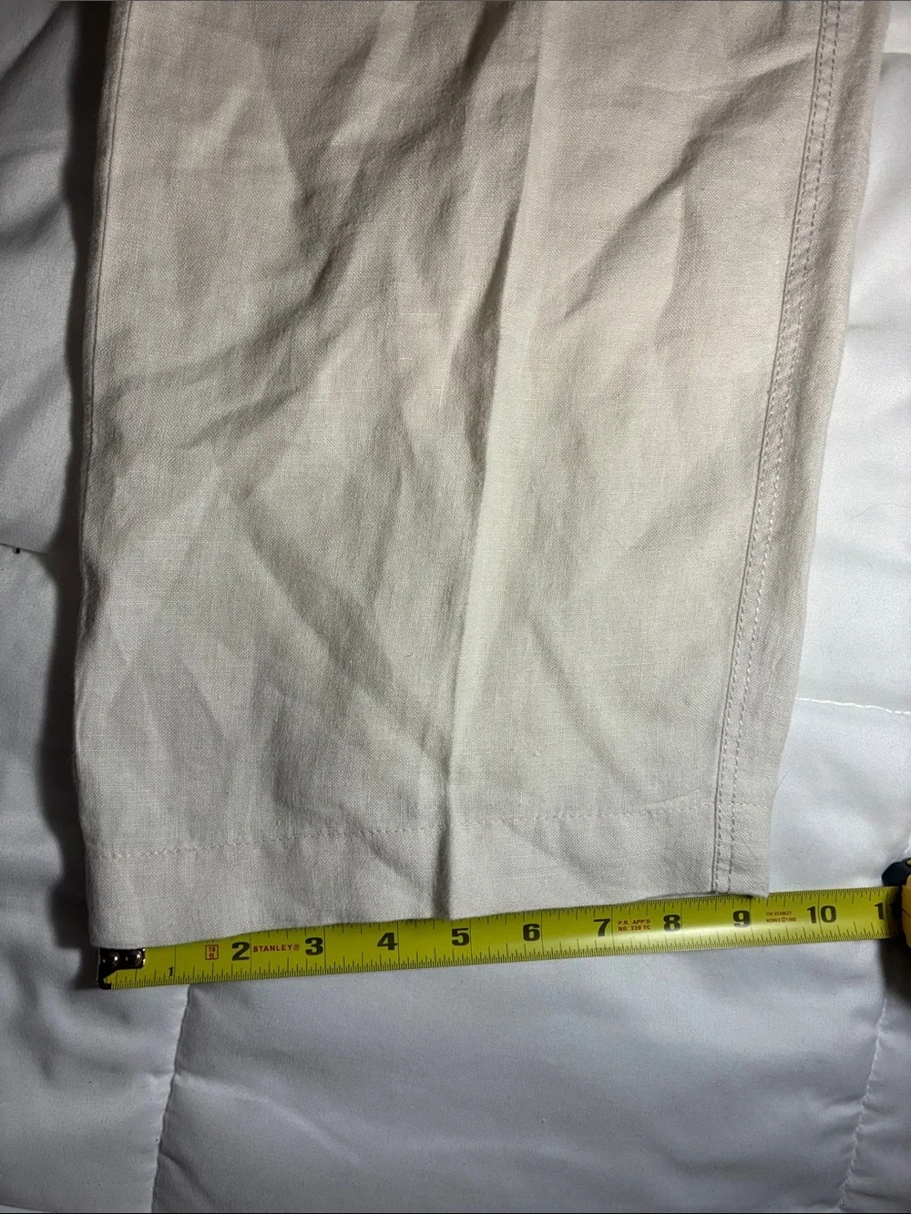 Tommy Bahama Relax Men's Cream 100% Linen Chinos Wide leg 34x29